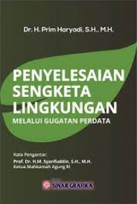 Image of Penyelesaian sengketa lingkungan melalui gugatan perdata