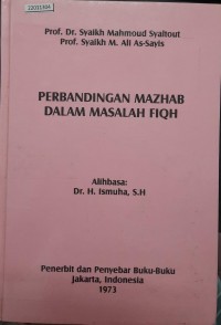 Image of Perbandingan mazhab dalam masalah fiqih