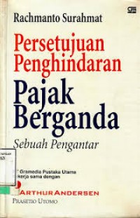 Image of Persetujuan penghindaran pajak berganda sebuah pengantar