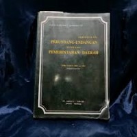 Image of Perundang-undangan tentang pemerintahan daerah