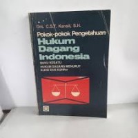 Image of Pokok-pokok pengetahuan hukum dagang indonesia