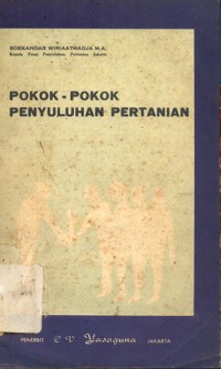 Image of Pokok-pokok penyuluhan pertanian