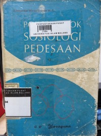 Image of Pokok-pokok sosiologi pedesaan