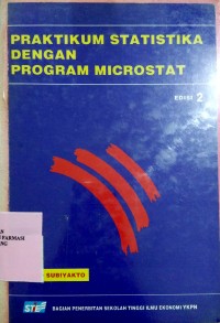 Image of Praktikum statistika dengan program microstat