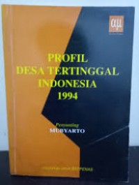 Image of Profil desa tertinggal Indonesia 1994