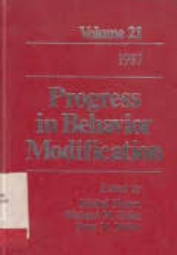 Image of Progress in behavior modification (volume 21)
