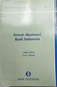 Image of Sistem akuntansi bank Indonesia