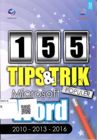 Image of 155 Tips dan trik populer microsoft word 2010-2013-2016