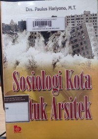 Image of Sosiologi kota untuk arsitek