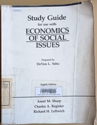 Image of Study guide for use with economics of social issues