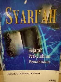 Image of Syari'ah sejarah, perkelahian, pemaknaan