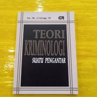 Image of Teori kriminologi suatu pengantar