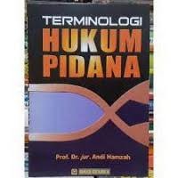 Image of Terminologi hukum pidana