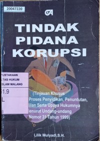 Image of Tindak pidana korupsi
