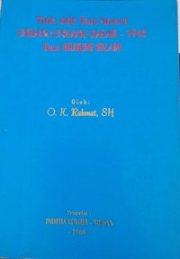Image of Titik-titik taut antara undang-undang dasar-1945 dan hukum islam