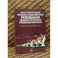 Image of Upaya penyelesaian sengketa sewa menyewa perumahan menurut ketentuan perundang undangan