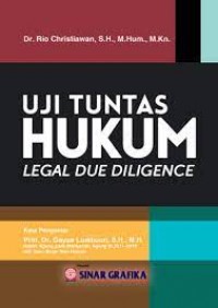 Image of Uji tuntas hukum : legal due diligence