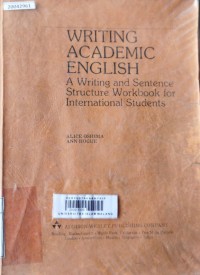 Image of Writing academic english: a writing and sentence structure workbook for international students