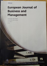 Image of European journal of business and management vol. 7. no. 12. 2015