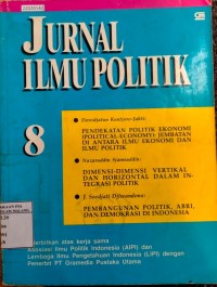Image of Jurnal ilmu politik 8