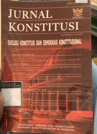 Image of Jurnal konstitusi : ekologi konstitusi dan demokrasi konstitusional vol. 8 no. 3 , juni 2011