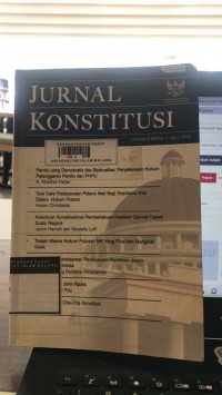 Image of Jurnal konstitusi vol. 6 no. 1 , april 2009