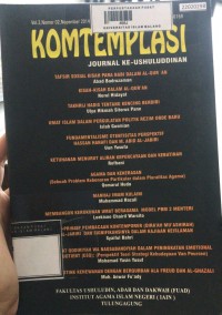 Image of Komtemplasi journal ke-ushuluddinan vol.2 no.2 , nopember 2014