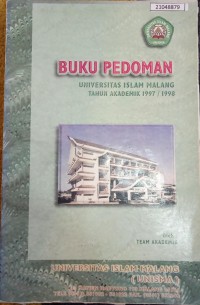 Image of Buku pedoman: universitas islam malang tahun akademik 1997 / 1998