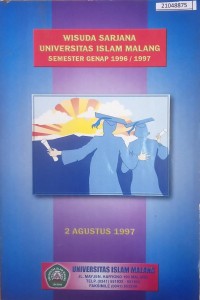 Image of Wisuda sarjana universitas islam malang semester genap 1996 / 1997