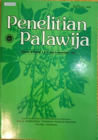 Image of Penelitian palawija vol. 8. no. 1 & 2. 1993