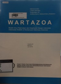 Image of Wartazoa : buletin ilmu peternakan dan kesehatan hewan indonesia vol. 24. No. 2. 2014
