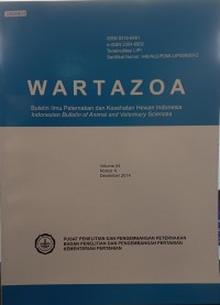 Image of Wartazoa : buletin ilmu peternakan dan kesehatan hewan indonesia vol. 24. No. 4. 2014