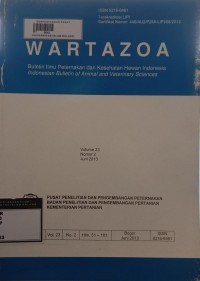 Image of Wartazoa : buletin ilmu peternakan dan kesehatan hewan indonesia vol. 23. No. 2. 2013