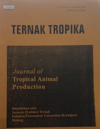 Image of Ternak Tropika : journal of tropical animal production vol. 3. no. 2. 2002