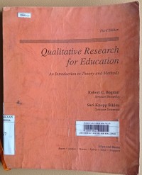 Image of Qualitative research for education : an introduction to theory and methods