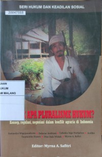 Image of Untuk apa pluralisme hukum?