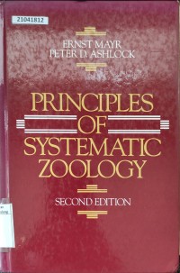 Image of Principles of systematic zoology