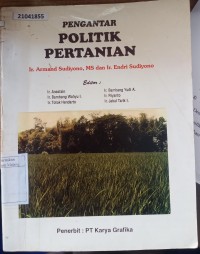 Image of Pengantar politik pertanian