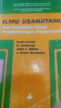 Image of Ilmu usahatani dan penelitian untuk pengembangan petani kecil
