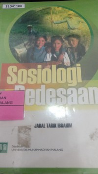 Image of Sosiologi pedesaan
