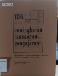 Image of 106 pertanyaan dan jawaban di sekitar: peningkatan rancangan pengajaran