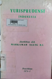 Image of Yurisprudensi Indonesia