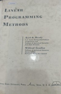Image of Linear programming methods