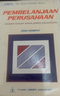 Image of Pembelanjaan perusahaan : dasar-dasar manajemen keuangan