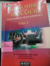 Image of Ekonomika untuk manajer (ekonomi manajerial)