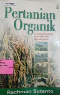 Image of Pertanian organik: menuju pertanian alternatif dan berkelanjut