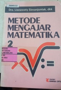 Image of Metode mengajar matematika 2