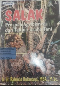 Image of Salak : prospek agribisnis dan teknik usaha tani