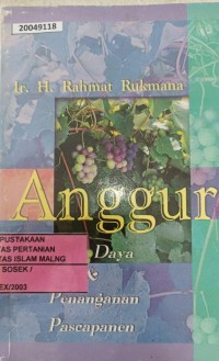 Image of Anggur : budidaya & penanganan pasca panen