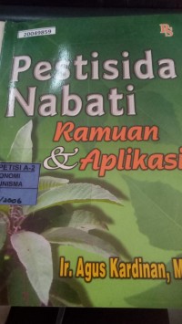 Image of Pestisida Nabati: ramuan dan aplikasi
